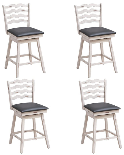 Giantex Wooden Upholstered Barstools for Kitchen Island