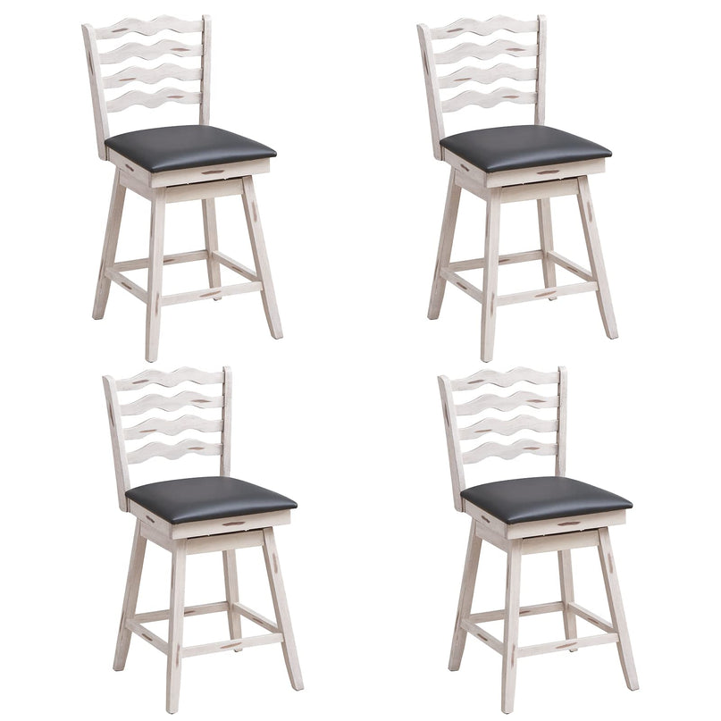 Giantex Wooden Upholstered Barstools for Kitchen Island