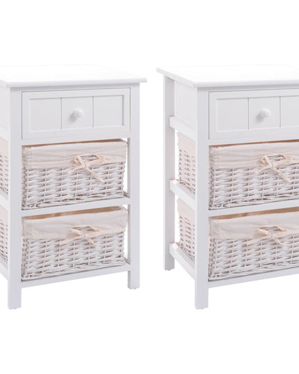 Giantex Nightstand with Drawers Wooden