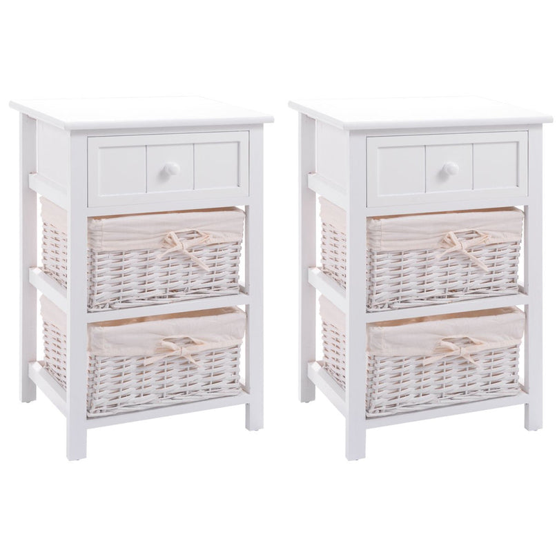 Giantex Nightstand with Drawers Wooden