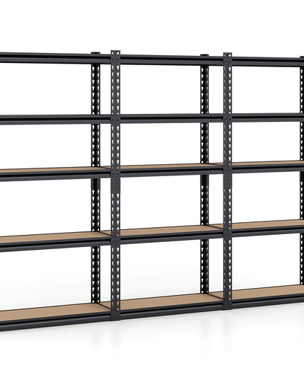 Giantex 5-Tier Metal Storage Shelves(1/2/3/4,30" W x 12" D x 60" H)