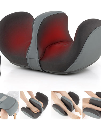 Giantex Foot Massager, Calf Massager with Heat, 3 Massage Intensity, Vibration, Detachable Middle Sponge