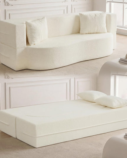 Giantex 75.5" Folding Sofa Bed with 2 Comfortable Pillows