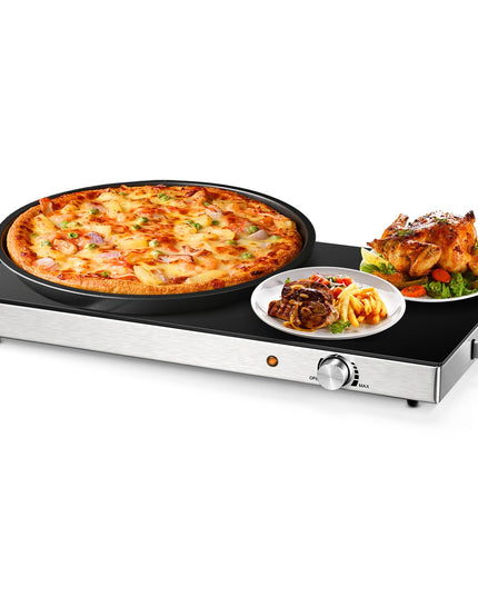 Giantex 2 Packs Electric Warming Tray, 22''x15'' Hot Plate with Adjustable Temperature Control