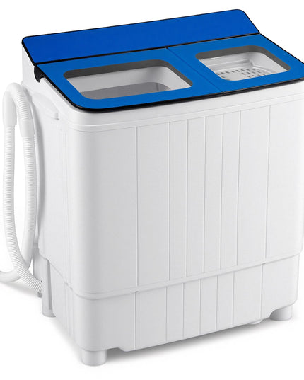 Giantex Portable Washing Machine 18LBS Twin Tub Mini Compact Laundry Washer