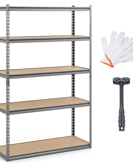 Giantex 5-Tier Metal Storage Shelves(48" x 18" x 72")