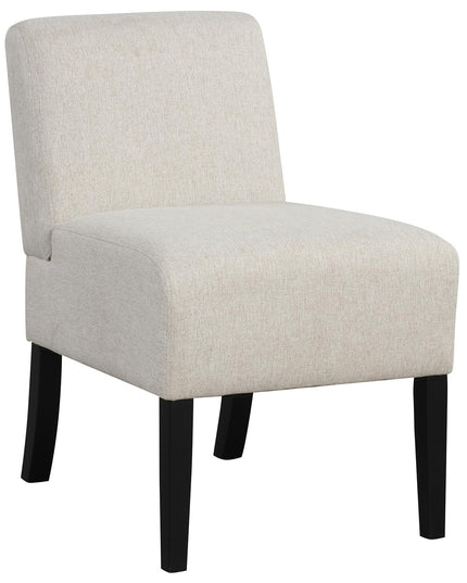 Giantex Armless Accent Chair Set of 1/2/4, Upholstered Living Room Chair with Rubber Wood Legs