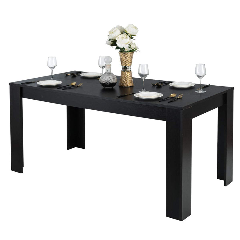 Giantex Dining Table for 6-8, Wood Rectangular Table, 63" L x 31.5" W x 30" H Large Farmhouse Center Table
