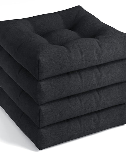 Giantex 2/4/6 Pack Tufted Patio Cushions 4 Inch Thick Outdoor Chair Pads