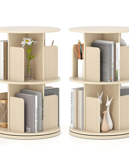 Giantex 3 Tier Rotating Bookshelf for Living Room Bedroom
