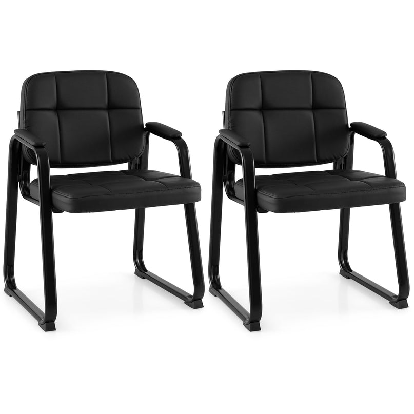 Chaises d'accueil Giantex pour salle d'attente avec accoudoirs rembourrés
