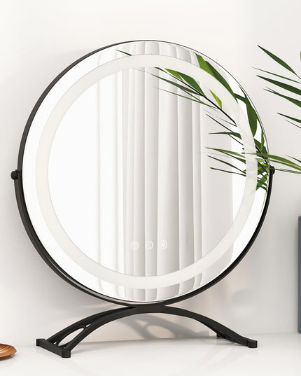 CHARMAID LED Makeup Mirror, 16 inch Lighted Vanity Mirror with Lights, 3 Color Lighting Modes