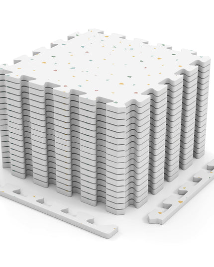 Giantex 0.4" Thick Non-Slip Interlocking EVA Foam Floor Tiles with Borders
