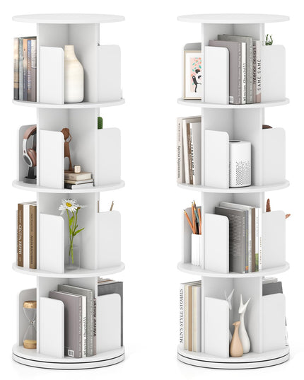 Giantex 3 Tier Rotating Bookshelf for Living Room Bedroom