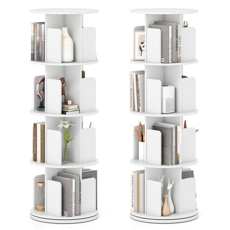 Giantex 3 Tier Rotating Bookshelf for Living Room Bedroom