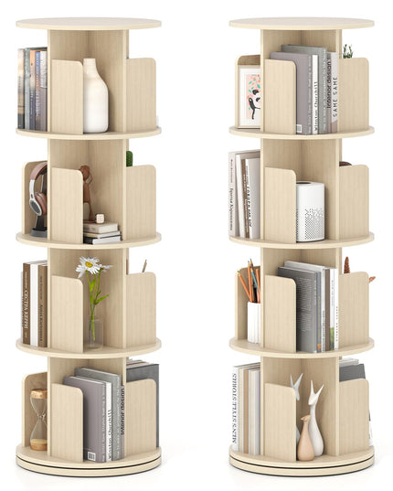 Giantex 3 Tier Rotating Bookshelf for Living Room Bedroom