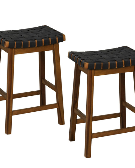 Giantex Woven Saddle Stools Set of 2