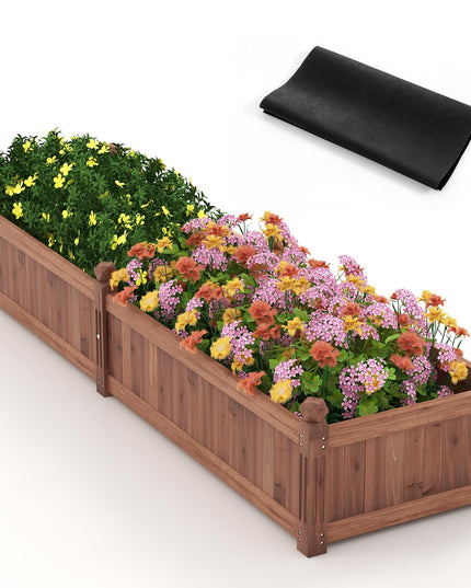 Giantex Wood Raised Garden Bed
