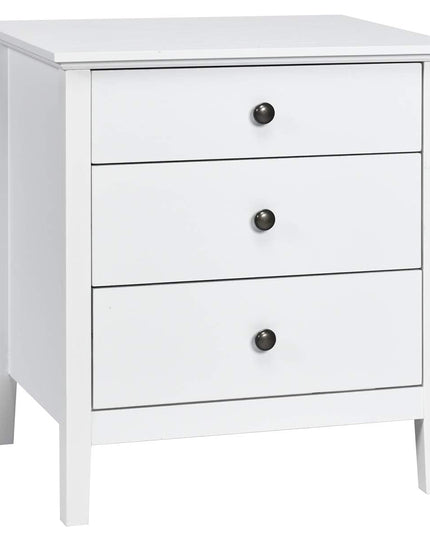 Giantex Nightstand with Drawers Solid Structure Side Table for Storage Bedroom