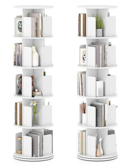 Giantex 3 Tier Rotating Bookshelf for Living Room Bedroom