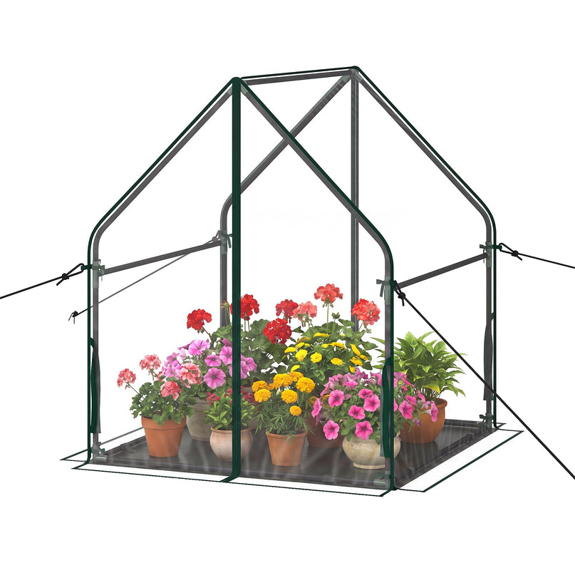 Giantex Mini Greenhouse with Sturdy Metal Frame