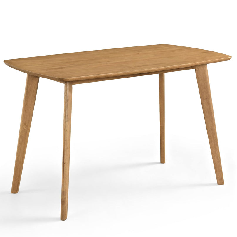 GIANTEX 47" Solid Wood Rectangular Dining Table w/Round Edges