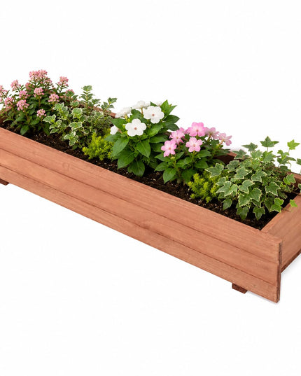 Giantex 36" x 7" x 6.5" Raised Garden Bed for Planting Garden Backyard Patio
