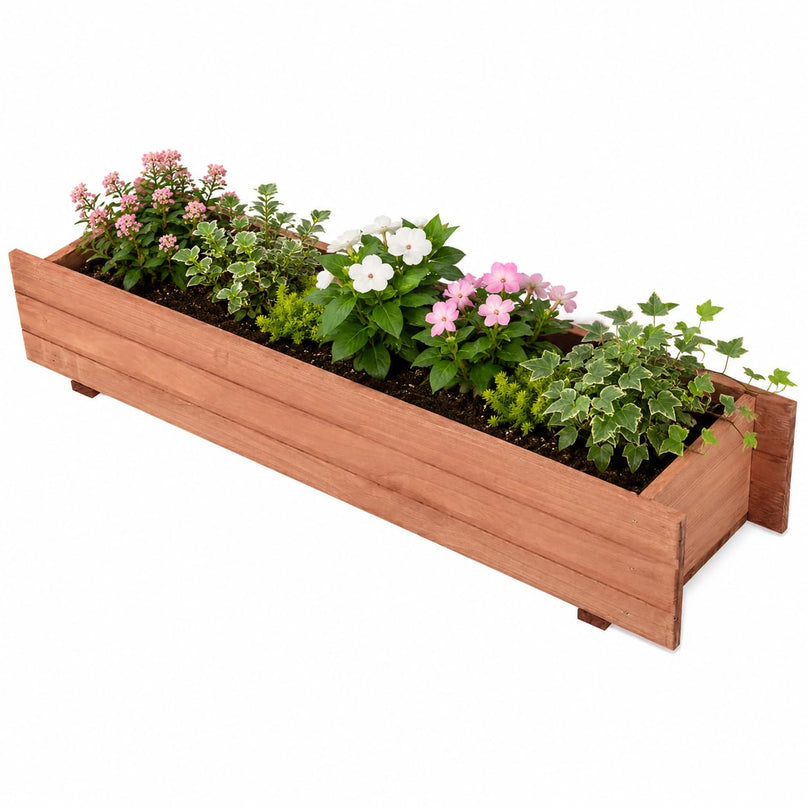 Giantex 36" x 7" x 6.5" Raised Garden Bed for Planting Garden Backyard Patio