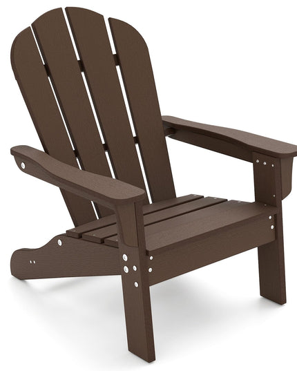 Chaise Adirondack pour enfants Giantex en PEHD – Chaise de jardin toutes saisons pour tout-petits au design ergonomique