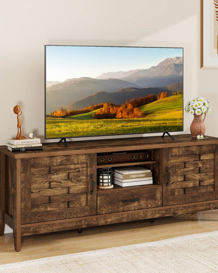 Meuble TV de ferme Giantex pour téléviseurs de 65 pouces pour salon