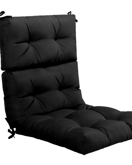 4.5 Inch Thick Outdoor High Back Chair Pads | Tufted Patio Cushion