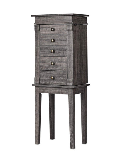 CHARMAID Jewelry Cabinet Armoire with 5 Drawers
