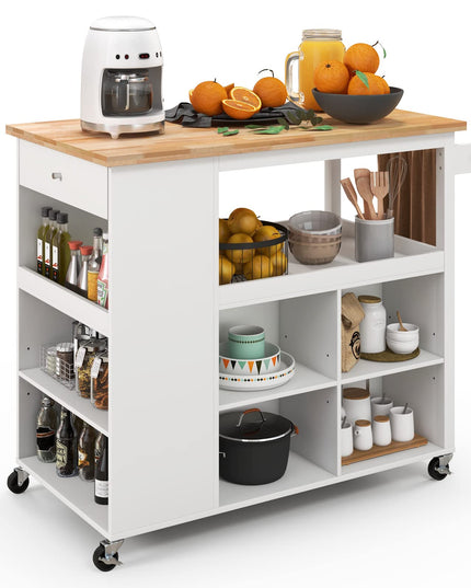 Mobile Kitchen Island Cart - Giantex