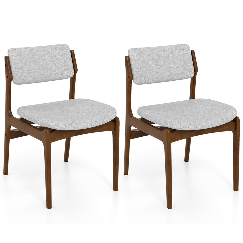 Giantex Modern Padded Dining Chairs Set of 2/4 Upholstered Kitchen Chairs
