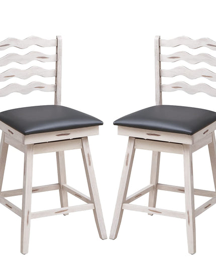 Giantex Wooden Upholstered Barstools for Kitchen Island