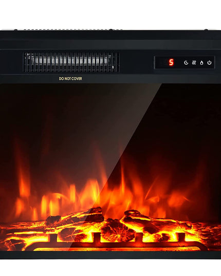 Giantex 18'' Electric Fireplace, Fireplace Inserts Electric Heater
