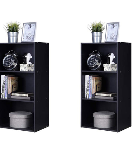 3 Shelf Bookcase Book Shelves Open Storage Cabinet