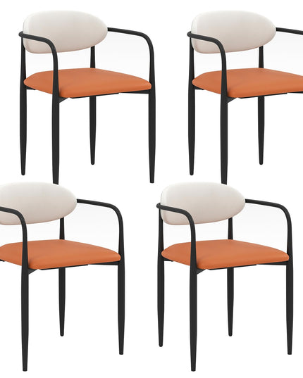 Giantex Modern Dining Chairs Set of 2/4 with Padded Seat