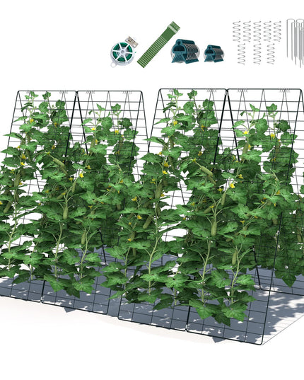 Giantex 8/16 Panels Cucumber Trellis with 36 Clips
