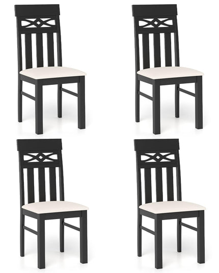 Giantex Chaises de salle à manger en bois, lot de 2 ou 4, pour cuisine et salon
