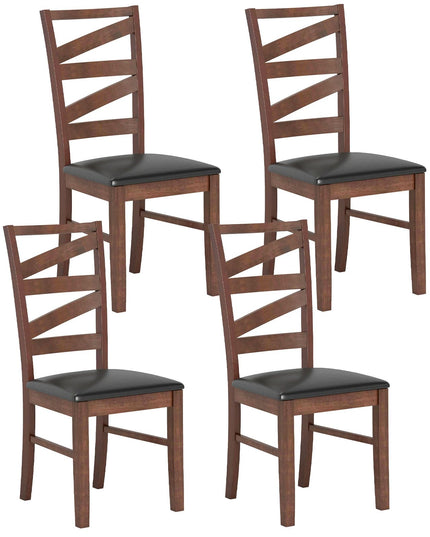 Giantex Wooden Dining Chairs Set of 2/4 for Dining Room