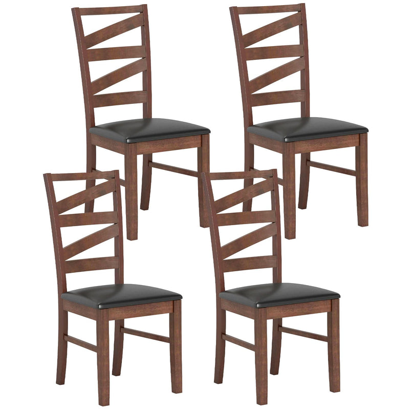 Giantex Wooden Dining Chairs Set of 2/4 for Dining Room