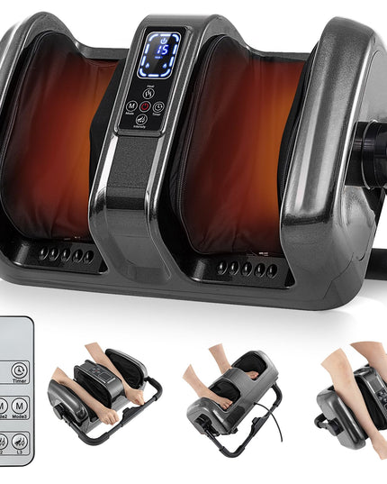 Giantex Foot Massager with Heat, 3 Massage Modes & Speed, Timer, 3 Intensity, Washable Cover