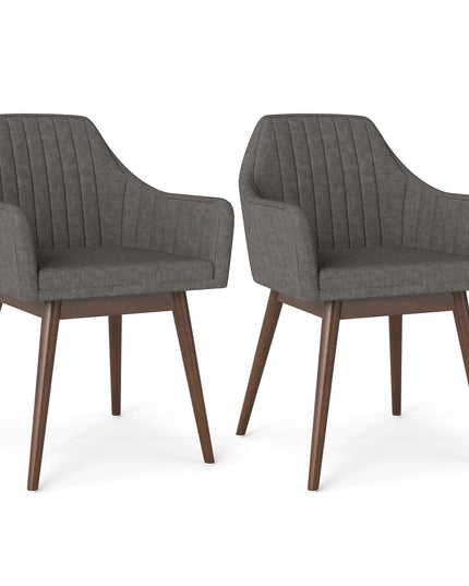 Giantex Upholstered Dining Chairs Set of 2/4 for Living Room