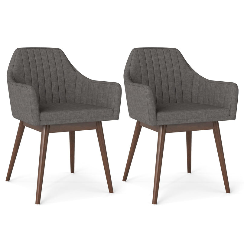Giantex Upholstered Dining Chairs Set of 2/4 for Living Room