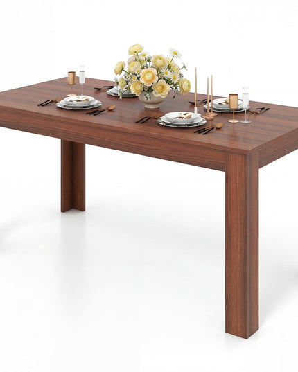 Table de salle à manger, table à manger rectangulaire en bois 160 x 80 x 76 cm