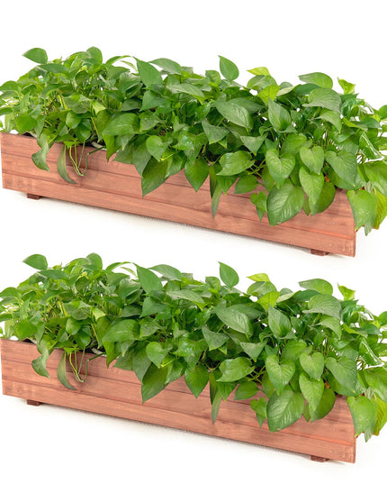 Giantex 36" x 7" x 6.5" Raised Garden Bed for Planting Garden Backyard Patio