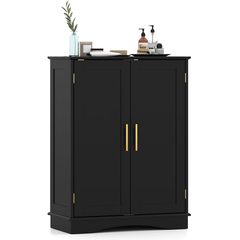 Giantex Freestanding Floor Cabinet Storage Organizer for Living Room