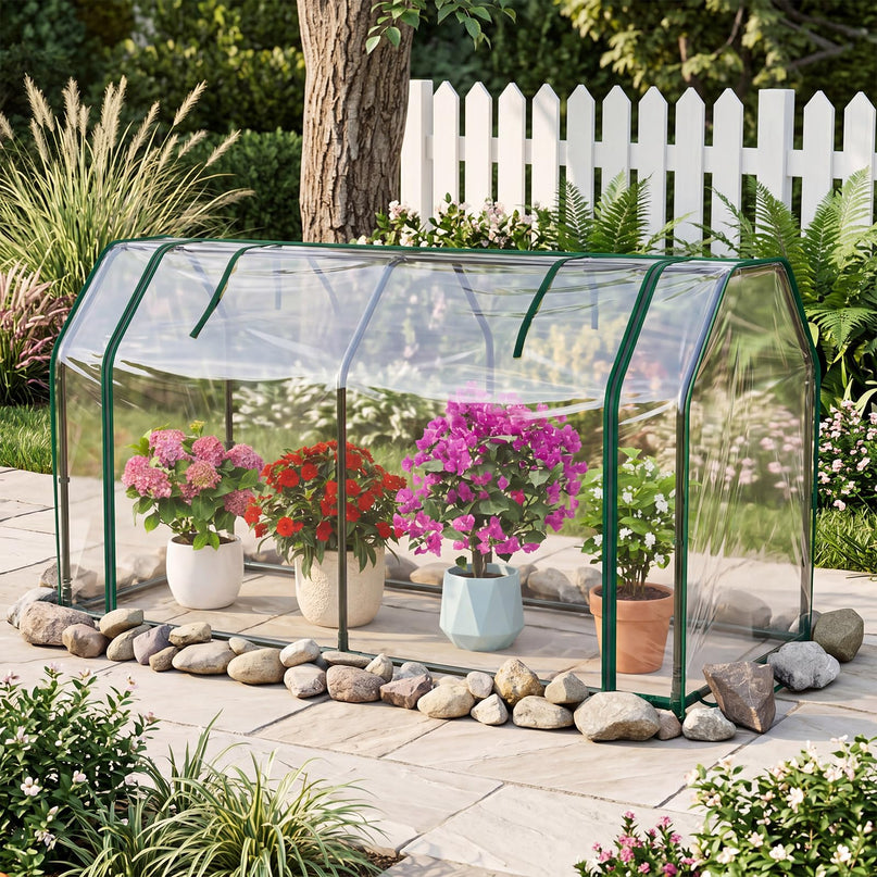 Giantex 47''x21.5''x24'' Mini Portable Greenhouse for Garden Patio Lawn Vegetables & Flowers