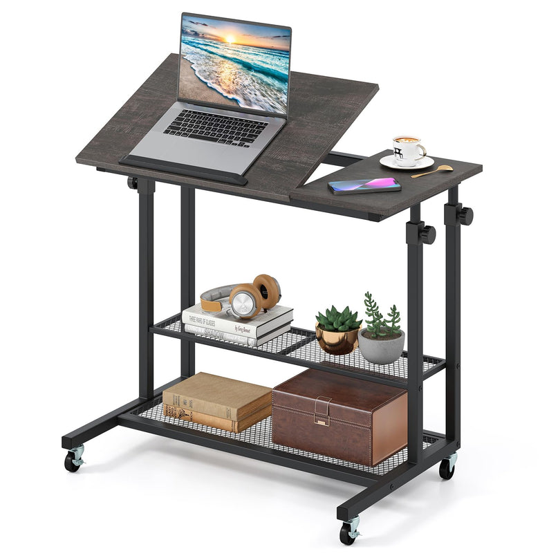 Giantex Mobile Standing Desk for Small Space
